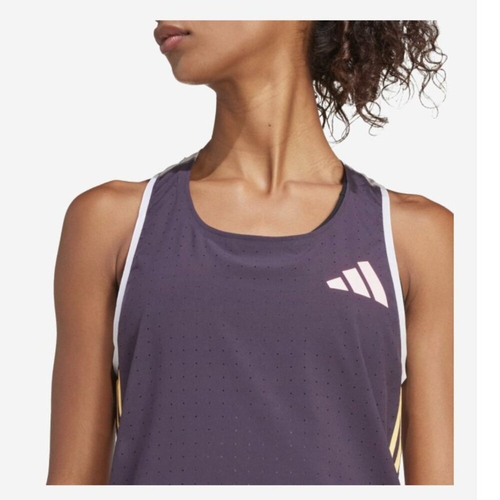 NWT Adidas Women's Adizero Promo Running Singlet Tank Top #IN1192 SZ MED - Picture 4 of 15